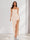 Sheath/Column Strapless Ruffle Slit Maxi Dresses Long Bridesmaid Dresses