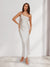 Sheath/Column One-Shoulder Ruffle Maxi Dresses Long Bridesmaid Dresses