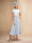A-Line/Princess Beaded Scoop Neck Keyhole Midi Dress Mother of the Bride Dresses