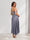 A-Line/Princess Spaghetti Straps Tea-Length Pleated Wedding Guest Dresses