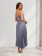A-Line/Princess Spaghetti Straps Tea-Length Pleated Wedding Guest Dresses