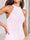Sheath/Column Halter Sleeveless Sexy Asymmetrical Bridesmaid Dresses with Ruffles