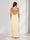A-Line/Princess Spaghetti Straps Long Bridesmaid Dresses with Ruches & Lace-Up