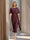 Sheath/Column Boat Neck Short Sleeves Wedding Guest Dresses with Sash
