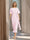 Sheath/Column Boat Neck Short Sleeves Wedding Guest Dresses with Sash