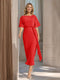 Sheath/Column Boat Neck Short Sleeves Wedding Guest Dresses with Sash