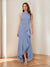 Trumpet/Mermaid Crew Neck High Low Ruched Mother of the Bride Dresses with Ruffles