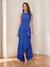 Trumpet/Mermaid Crew Neck High Low Ruched Mother of the Bride Dresses with Ruffles