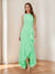 Trumpet/Mermaid Crew Neck High Low Ruched Mother of the Bride Dresses with Ruffles