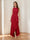 Trumpet/Mermaid Crew Neck High Low Ruched Mother of the Bride Dresses with Ruffles