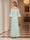 Trumpet/Mermaid Off-the-Shoulder Bell Sleeves Mother of the Bride Dresses with Rosette