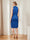 Sheath/Column Cowl Neck Knee-Length Ruched Mother of the Bride Dresses
