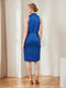 Sheath/Column Cowl Neck Knee-Length Ruched Mother of the Bride Dresses