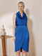 Sheath/Column Cowl Neck Knee-Length Ruched Mother of the Bride Dresses