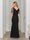 Sheath/Column Crew Neck Flutter Sleeves Ruched Mother of the Bride Dresses with Beads