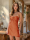 Sheath/Column Sweetheart Keyhole Lace-Up Pleated Party Dresses Short Homecoming Dresses