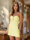 Sheath/Column Sweetheart Keyhole Lace-Up Pleated Party Dresses Short Homecoming Dresses