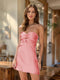 Sheath/Column Sweetheart Keyhole Lace-Up Pleated Party Dresses Short Homecoming Dresses