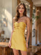 Sheath/Column Sweetheart Keyhole Lace-Up Pleated Party Dresses Short Homecoming Dresses