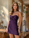 Sheath/Column Sweetheart Keyhole Lace-Up Pleated Party Dresses Short Homecoming Dresses