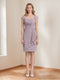 Sheath/Column Square Neck Ruched 2 Pieces Wedding Guest Dresses with Jacket