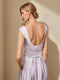 A-Line/Princess Boat Neck Sleeveless Long Mother of the Bride Dresses with Appliques