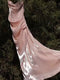 A-Line/Princess Chic Spaghetti Straps Floor-Length Ruched Maxi Wedding Guest Dresses