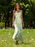 A-Line/Princess Chic Spaghetti Straps Floor-Length Ruched Maxi Wedding Guest Dresses