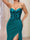Trumpet/Mermaid Sweetheart Beading Sequins Long Prom Dresses with Split Side
