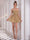 A-Line/Princess Strapless Sparkling Short/Mini Dresses Homecoming Dresses with Bow(s)