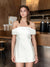A-Line/Princess Off-the-Shoulder Short/Mini Elegant Homecoming Dresses with Bow