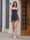 Sheath/Column Straps Corset Beaded Sequin Mini Dresses Short Homecoming Dresses with Ruffles