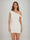 Sheath/Column Off-the-Shoulder Ruched Short Homecoming Dresses with Ribbon