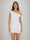 Sheath/Column Off-the-Shoulder Ruched Short Homecoming Dresses with Ribbon