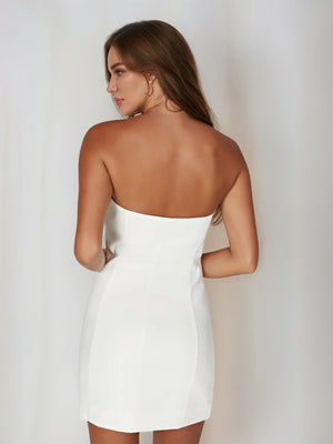 Sheath/Column Strapless Rose Mini Dresses Short Homecoming Dresses