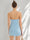 Sheath/Column Strapless Short/Mini Homecoming Dresses with Ruffles & Side Slit