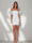 Sheath/Column Off-the-Shoulder Short Ruched Homecoming Dresses with Ruffles