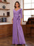 Chiffon V-Neck 3/4 Sleeveless Ruched Mother of the Bride Pantsuits with Sash