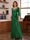 Chiffon V-Neck 3/4 Sleeveless Ruched Mother of the Bride Pantsuits with Sash