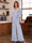 Chiffon V-Neck 3/4 Sleeveless Ruched Mother of the Bride Pantsuits with Sash