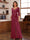 Chiffon V-Neck 3/4 Sleeveless Ruched Mother of the Bride Pantsuits with Sash