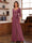 Chiffon V-Neck 3/4 Sleeveless Ruched Mother of the Bride Pantsuits with Sash