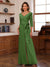 Chiffon V-Neck 3/4 Sleeveless Ruched Mother of the Bride Pantsuits with Sash