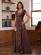 A-Line/Princess Sweetheart Short Sleeves Mother of the Bride Dresses with Appliques & Ruffles