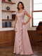 A-Line/Princess Sweetheart Short Sleeves Mother of the Bride Dresses with Appliques & Ruffles