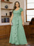 A-Line/Princess Sweetheart Short Sleeves Plus Size Mother of the Bride Dresses with Appliques & Ruffles