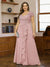 A-Line/Princess Sweetheart Short Sleeves Plus Size Mother of the Bride Dresses with Appliques & Ruffles
