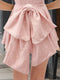 A-Line Chich Square Neck Sequin Short Homecoming Dresses with Bow
