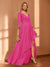 A-Line/Princess Hi-Low V-Neck 3/4 Sleeves Chiffon Mother of the Bride Dresses