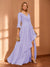 A-Line/Princess Hi-Low V-Neck 3/4 Sleeves Chiffon Mother of the Bride Dresses